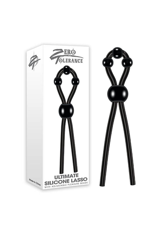 Zero Tolerance Ultimate Silicone Lasso - Black Silicone Adjustable Lasso Cock Ring