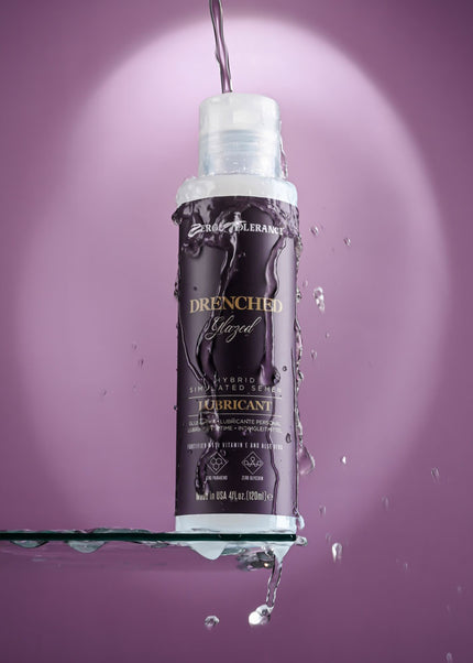 Zero Tolerance DRENCHED GLAZED - Hybrid Cum Lubricant - 120 ml Bottle
