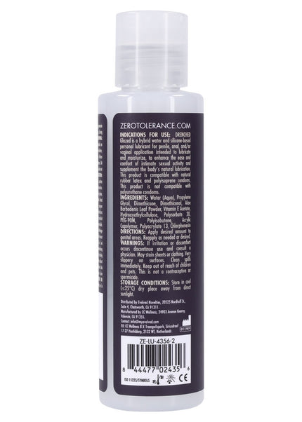 Zero Tolerance DRENCHED GLAZED - Hybrid Cum Lubricant - 120 ml Bottle
