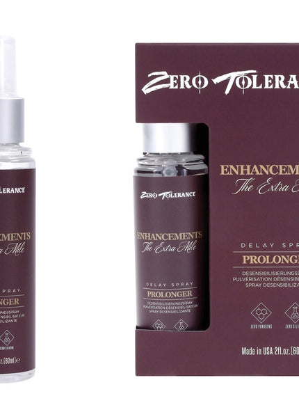Zero Tolerance Enhancements - The Extra Mile - Delay Spray for Men - 60 ml Spray