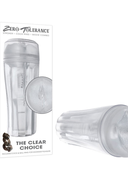 Zero Tolerance THE CLEAR CHOICE - Clear 21 cm Vagina Stroker