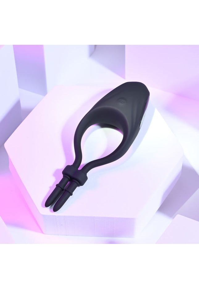 Zero Tolerance PERFECT FIT - Black USB Rechargeable Vibrating Lasso Cock Ring