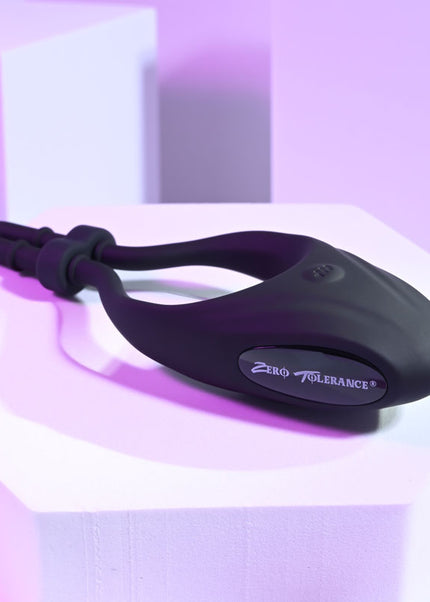 Zero Tolerance PERFECT FIT - Black USB Rechargeable Vibrating Lasso Cock Ring
