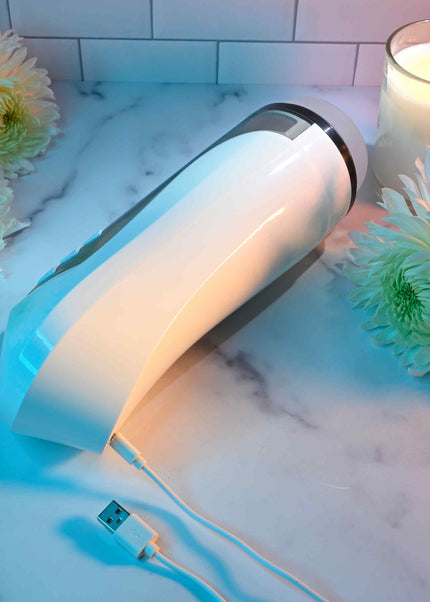Zero Tolerance STROKING BUDDY - White USB Rechargeable Vibrating & Thrusting Stroker