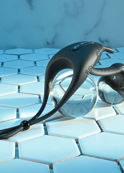 Zero Tolerance SADDLE UP - Black USB Rechargeable Vibrating Cock & Ball Rings