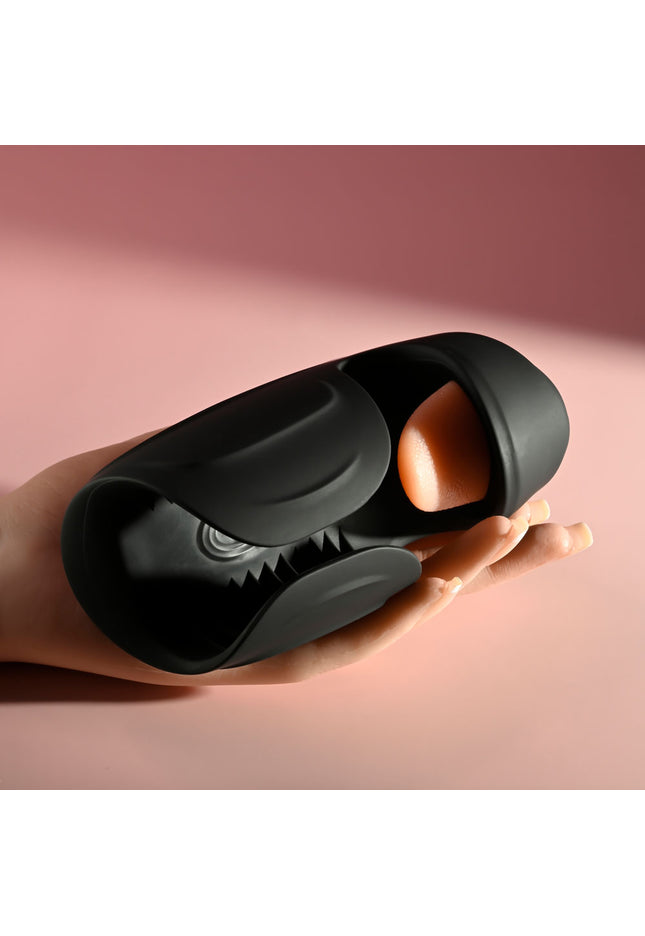 Zero Tolerance LICK THE TIP - Black USB Rechargeable Vibrating & Flicking Masturbator