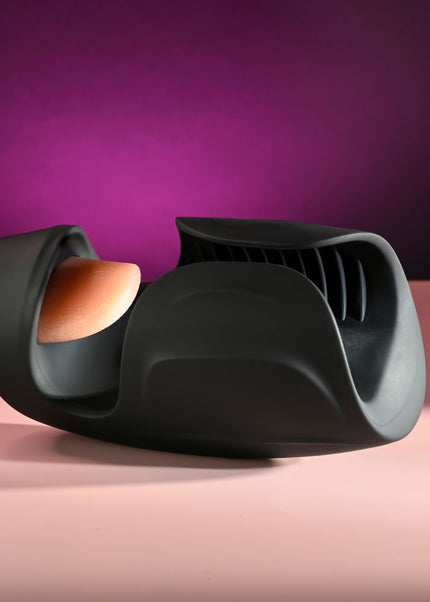 Zero Tolerance LICK THE TIP - Black USB Rechargeable Vibrating & Flicking Masturbator