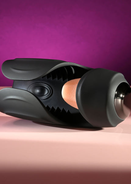 Zero Tolerance LICK THE TIP - Black USB Rechargeable Vibrating & Flicking Masturbator