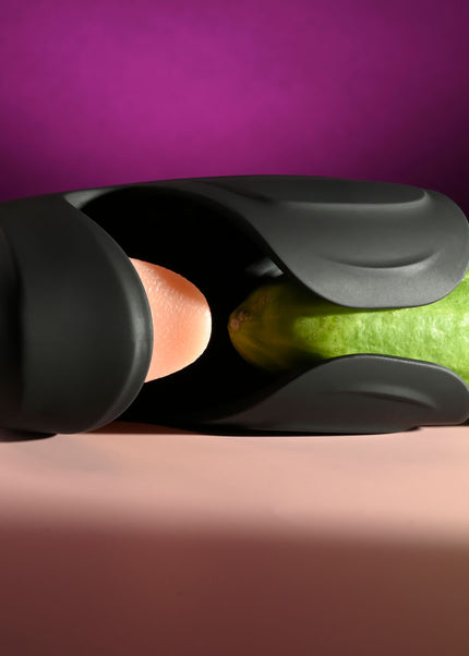 Zero Tolerance LICK THE TIP - Black USB Rechargeable Vibrating & Flicking Masturbator