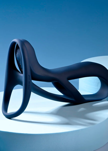 Zero Tolerance BIG TIME - Navy Blue USB Rechargeable Vibrating Penis Sleeve with Wireless Remote