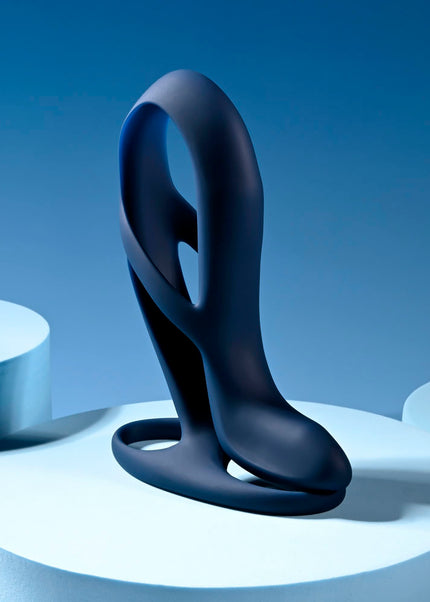 Zero Tolerance BIG TIME - Navy Blue USB Rechargeable Vibrating Penis Sleeve with Wireless Remote