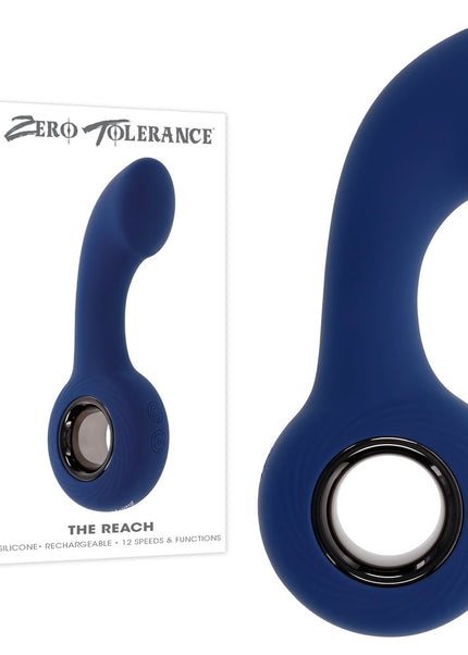 Zero Tolerance THE REACH - Blue 13.8 cm USB Rechargeable Vibrating Anal Plug