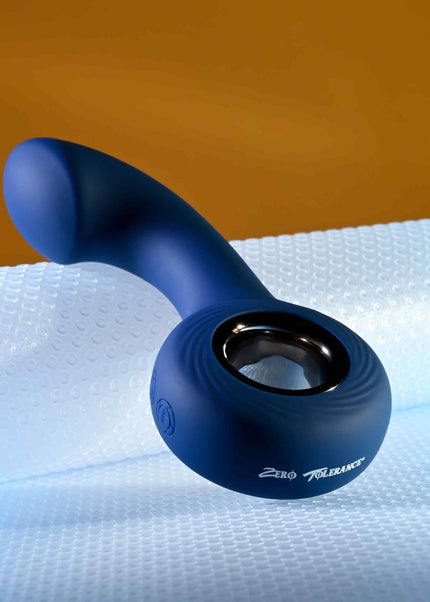 Zero Tolerance THE REACH - Blue 13.8 cm USB Rechargeable Vibrating Anal Plug