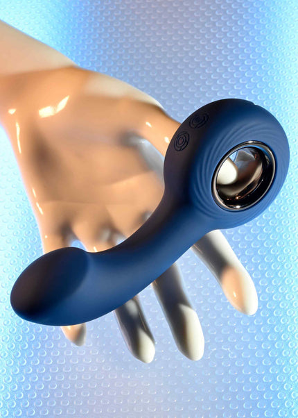 Zero Tolerance THE REACH - Blue 13.8 cm USB Rechargeable Vibrating Anal Plug