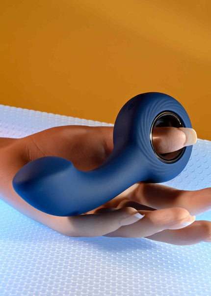 Zero Tolerance THE REACH - Blue 13.8 cm USB Rechargeable Vibrating Anal Plug