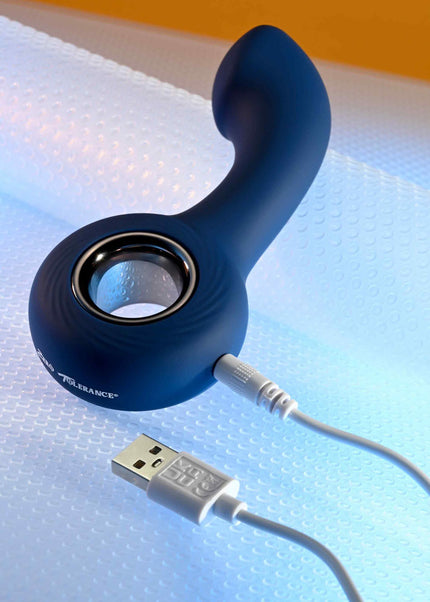 Zero Tolerance THE REACH - Blue 13.8 cm USB Rechargeable Vibrating Anal Plug