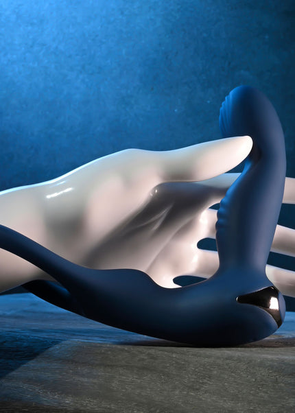 Zero Tolerance BY ALL MEANS - Blue 13.4 cm USB Rechargeable Prostate Massager with Cock Ring