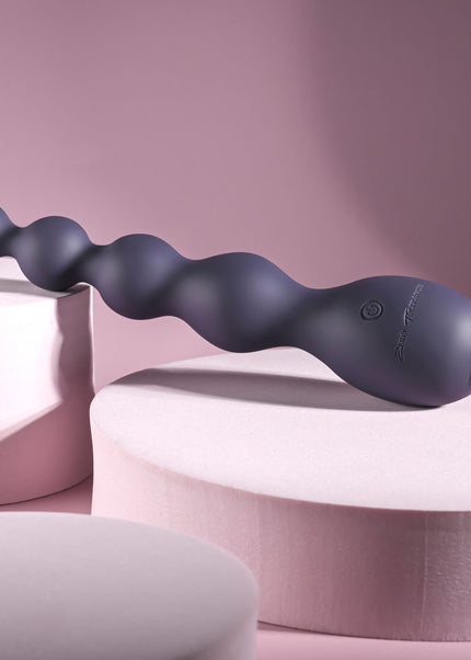 Zero Tolerance RUMPY BUMPY - Purple 17.5 cm USB Rechargeable Vibrating Anal Beads