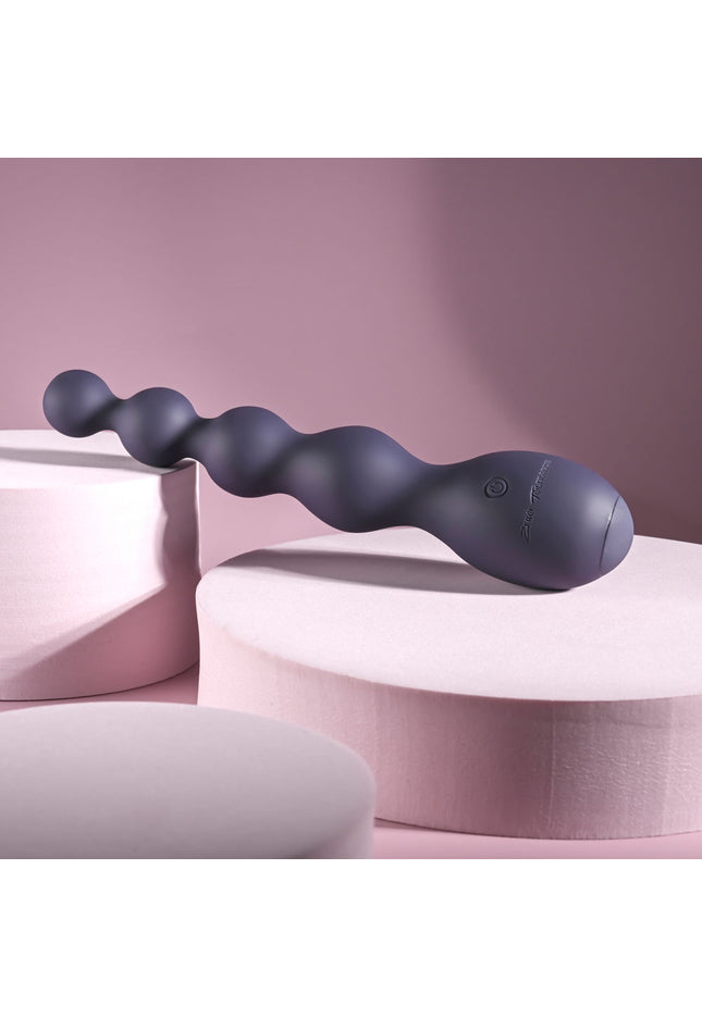 Zero Tolerance RUMPY BUMPY - Purple 17.5 cm USB Rechargeable Vibrating Anal Beads