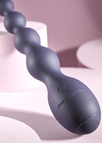 Zero Tolerance RUMPY BUMPY - Purple 17.5 cm USB Rechargeable Vibrating Anal Beads