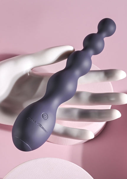 Zero Tolerance RUMPY BUMPY - Purple 17.5 cm USB Rechargeable Vibrating Anal Beads