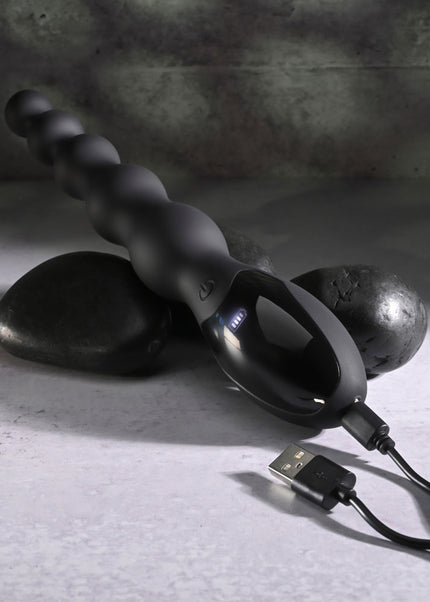 Zero Tolerance BACKDOOR BATON - Black 24 cm USB Rechargeable Vibrating Anal Beads