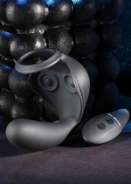 Zero Tolerance BALLIN OUT - Black USB Rechargeable Prostate Massager with Cock Ring and Wireless Remote