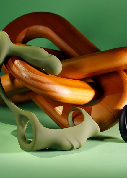 Zero Tolerance PROSTATE POWER PACK - Green USB Rechargeable Vibrating Prostate Massager with Cock Ring Harness