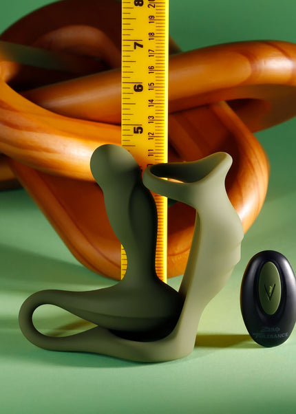 Zero Tolerance PROSTATE POWER PACK - Green USB Rechargeable Vibrating Prostate Massager with Cock Ring Harness
