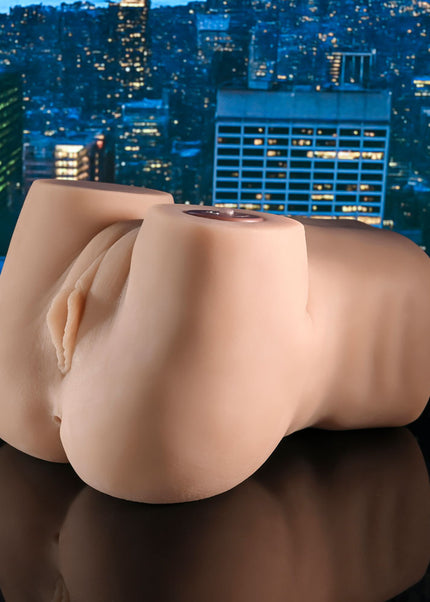 Zero Tolerance ROCK MY WORLD - Flesh USB Rechargeable Doggy Style Thrusting Mini Torso Masturbator