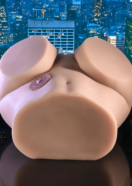 Zero Tolerance LETS GET READY TO RUMBLE - Flesh USB Rechargeable Vibrating Doggy Style Torso Masturbator
