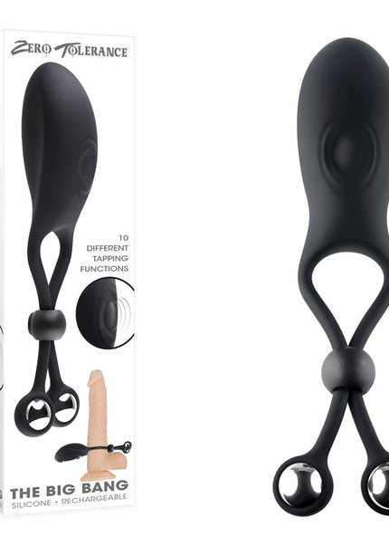 Zero Tolerance THE BIG BANG - Black USB Rechargeable Vibrating Lasso Cock Ring