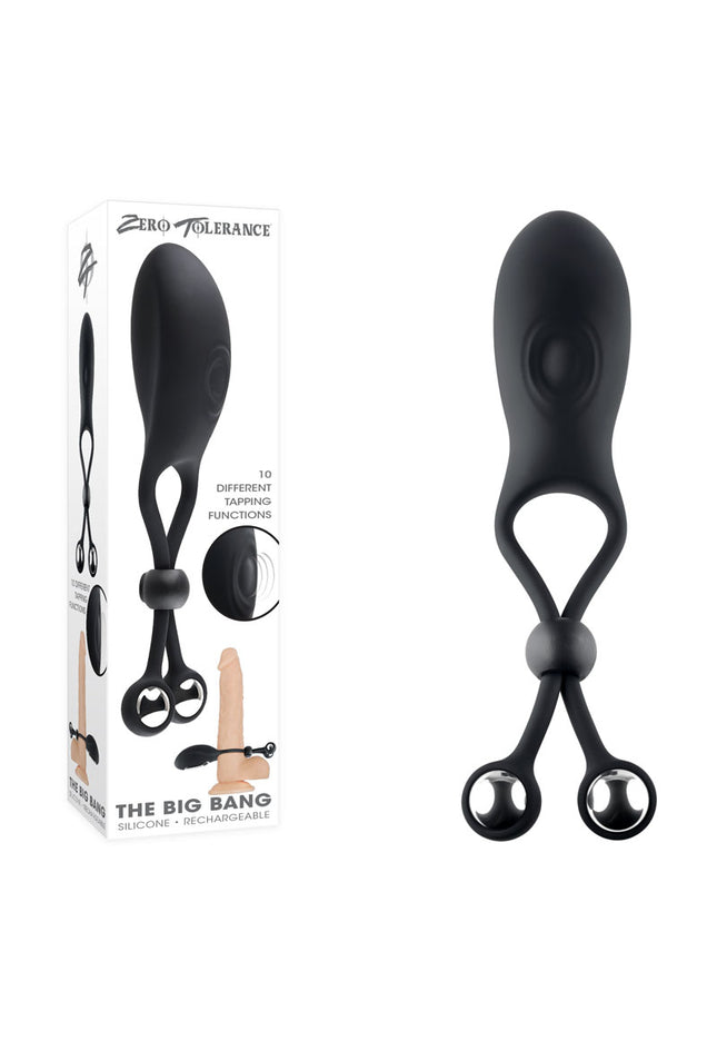 Zero Tolerance THE BIG BANG - Black USB Rechargeable Vibrating Lasso Cock Ring