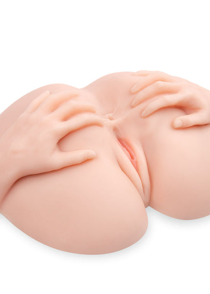 Zolo Stroke Off Vibrating Spread Wide Pussy & Ass - Flesh Lifesize Vibrating Doggy Style Masturbator