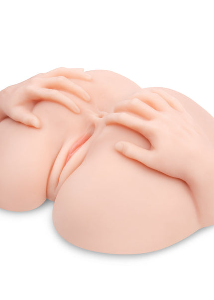 Zolo Stroke Off Vibrating Spread Wide Pussy & Ass - Flesh Lifesize Vibrating Doggy Style Masturbator