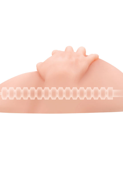 Zolo Stroke Off Vibrating Spread Wide Pussy & Ass - Flesh Lifesize Vibrating Doggy Style Masturbator