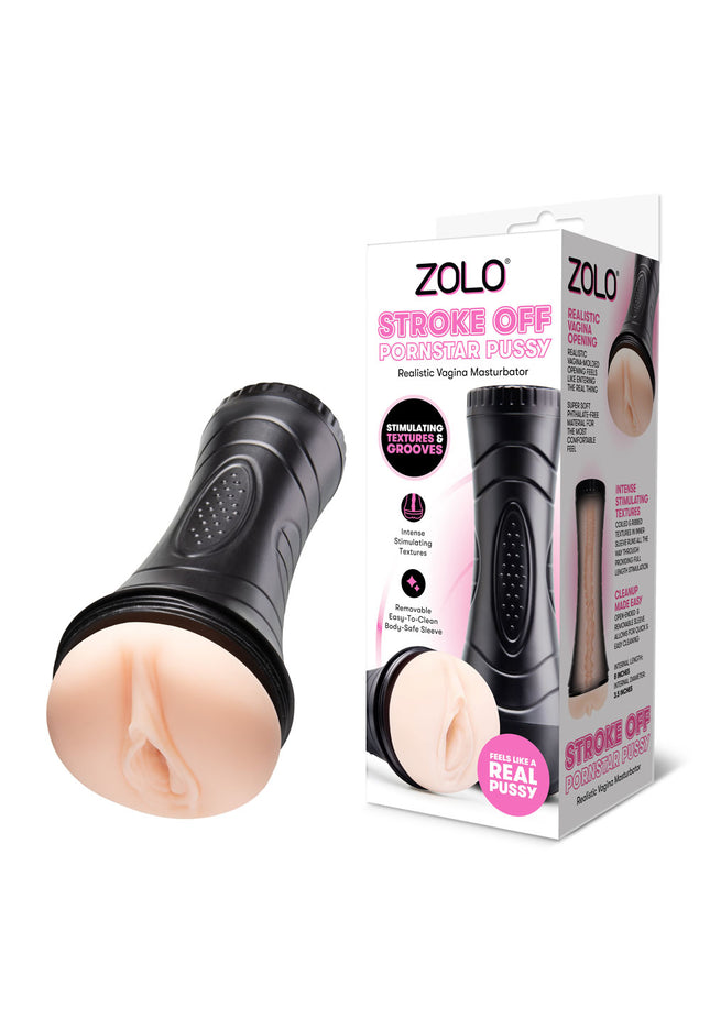 Zolo STROKE OFF Pornstar Pussy - Flesh Vagina Stroker