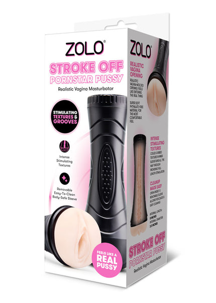 Zolo STROKE OFF Pornstar Pussy - Flesh Vagina Stroker