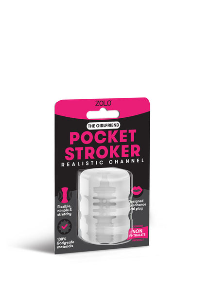 Zolo Girlfriend Pocket Stroker - Clear Mini Stroker