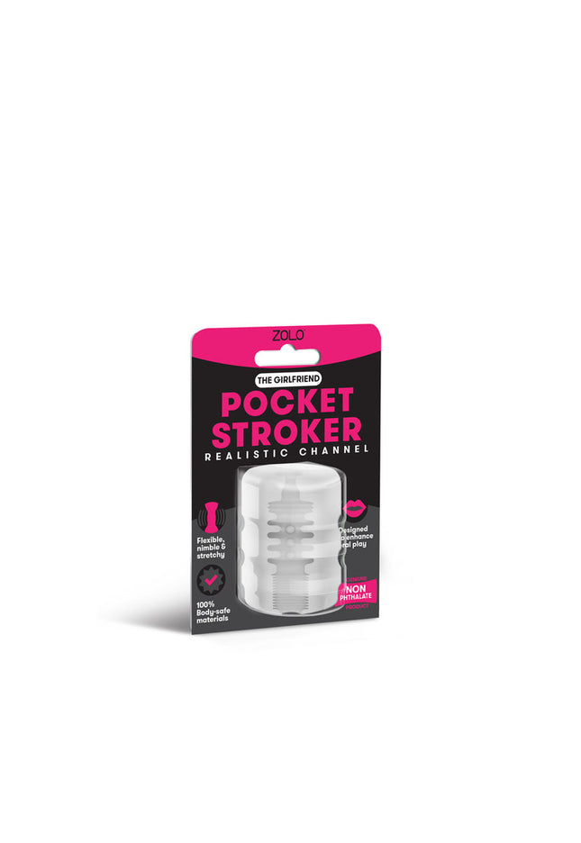 Zolo Girlfriend Pocket Stroker - Clear Mini Stroker