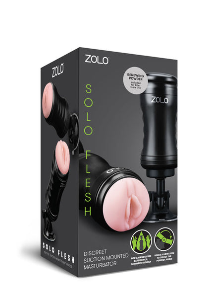 Zolo Solo Flesh - Flesh Vagina Stroker with Suction Base
