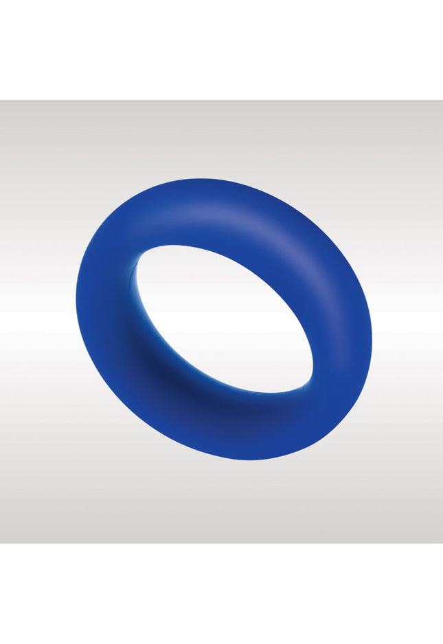 Zolo Extra Thick Silicone Cock Ring - Blue 40 mm Cock Ring