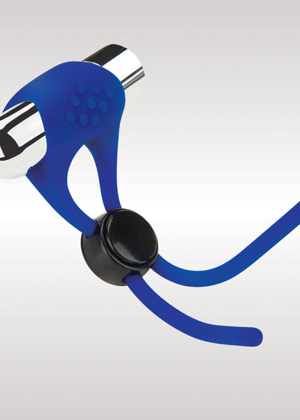 Zolo Rechargeable Cock Ring & Lasso - Blue USB Rechargeable Adjustable Cock Ring