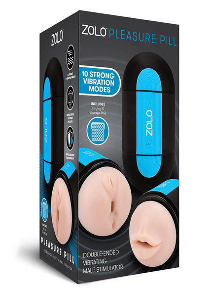 Zolo Pleasure Pill - Double Ended USB Rechargeable Stroker