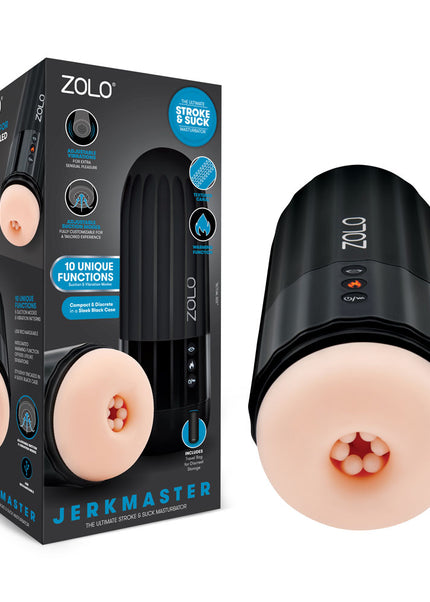Zolo Jerkmaster - USB Rechargeable Stroking & Sucking Masturbator