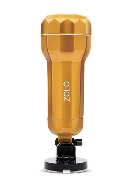 Zolo Vibrating Personal Trainer - USB Rechargeable Vibrating Vagina Stroker with Suction Mount