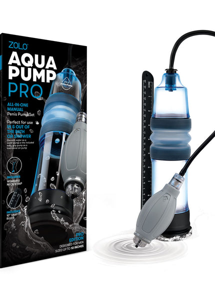 Zolo Aquapump Pro - Blue Water Penis Pump