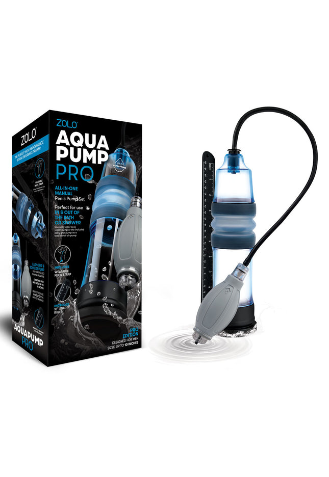 Zolo Aquapump Pro - Blue Water Penis Pump