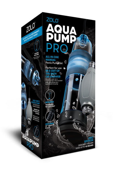 Zolo Aquapump Pro - Blue Water Penis Pump