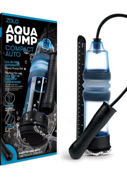 Zolo Aquapump Compact Auto - Blue Auto Water Penis Pump